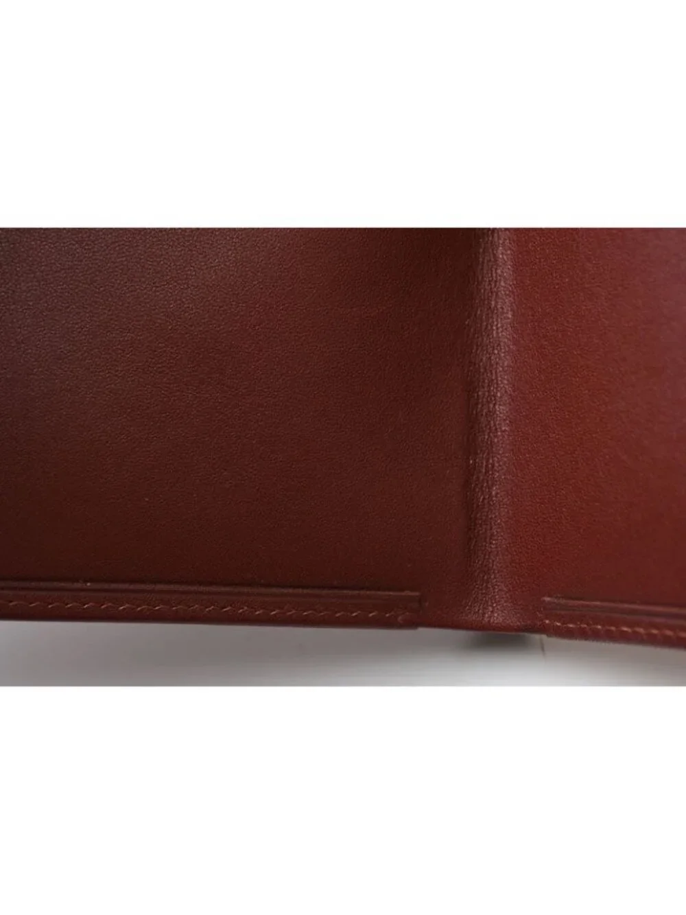 Cartier Fold Wallet Bifold Vintage Billfold Must de Cartier Bordeaux